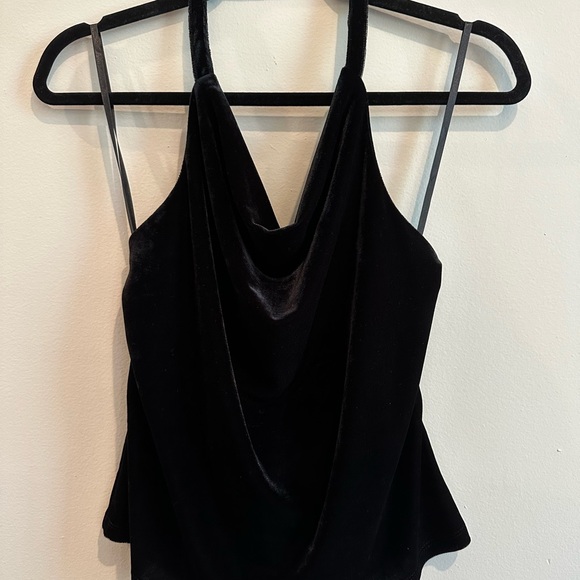 NWOT By Anthropologie Cowl-Neck Velvet Top - Picture 5 of 11